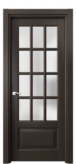 Дверь межкомнатная 0728 МАН САТ. Цвет Матовый антрацит. Материал Гладкая эмаль. Коллекция Лигнум. Картинка.