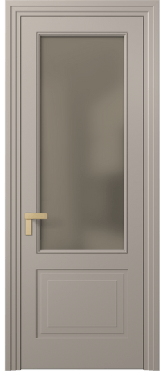 Дверь межкомнатная 8352 МБСК Бронза сатин. Цвет Матовый бисквитный. Материал Гладкая эмаль. Коллекция Rocca. Картинка.