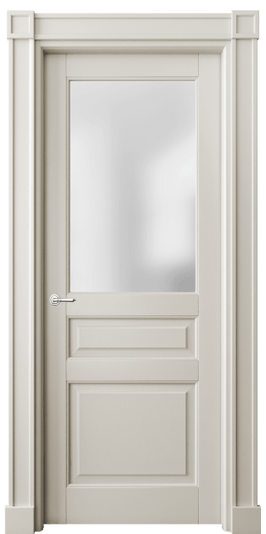 Дверь межкомнатная 6304 МОС САТ. Цвет Матовый облачно-серый. Материал Гладкая эмаль. Коллекция Тоскана Плано. Картинка.