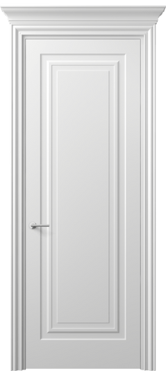 Дверь межкомнатная 8401 МБЛ. Цвет Матовый белоснежный. Материал Гладкая эмаль. Коллекция Маскот. Картинка.