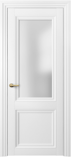 Дверь межкомнатная 2524 МБЛ САТ. Цвет Матовый белоснежный. Материал Гладкая эмаль. Коллекция Centro. Картинка.
