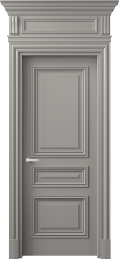 Дверь межкомнатная 7305 БНСР. Цвет Бук нейтральный серый. Материал Массив бука эмаль. Коллекция Antique. Картинка.