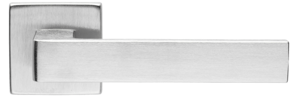Ручки для дверей Ручка дверная Кватро. Цвет Матовый хром. Коллекция Кватро. Картинка.
