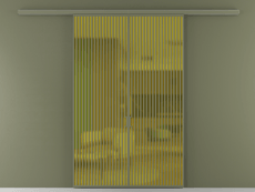 Перегородка Formato вдоль стены 2 створки