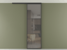 Перегородка Формато вдоль стены на потолок 1 створка