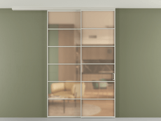 Перегородка Formato вдоль стены на потолок телескопик синхро 2