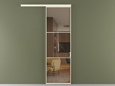 Перегородка Formato вдоль стены 1 створка