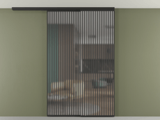 Перегородка Formato вдоль стены на потолок телескопик синхро 2