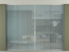 Перегородка Formato внутри проёма скрытое крепление в потолок 4 створки