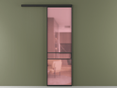 Перегородка Formato вдоль стены 1 створка