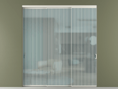 Перегородка Formato внутри проёма 3 створки с синхронным механизмом