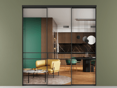 Перегородка Формато внутри проёма 3 створки