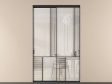 Перегородка Mosaic внутри проёма двустворчатая