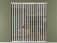 Перегородка Formato внутри проёма 3 створки