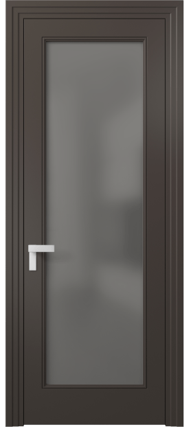 Дверь межкомнатная 8300 МАН Серый сатин. Цвет Матовый антрацит. Материал Гладкая эмаль. Коллекция Rocca. Картинка.