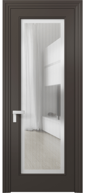 Дверь межкомнатная 8300 МАН Сатин с гравировкой Rocca. Цвет Матовый антрацит. Материал Гладкая эмаль. Коллекция Rocca. Картинка.